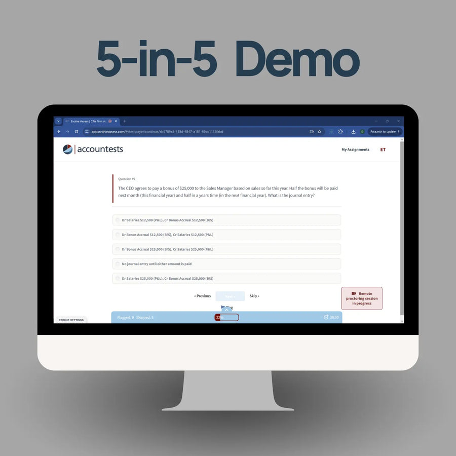 The Accountests 5-in-5 Demo Accountests
